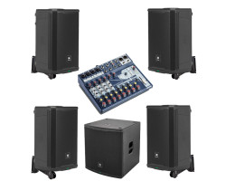 Акустична система 4 колонки JBL EON712 із сабвуфером + мікшер Акустична система 4 колонки JBL EON712 із сабвуфером + мікшер